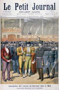 Prohibition of bullfighting in the south of France, 1895 by Henri Meyer