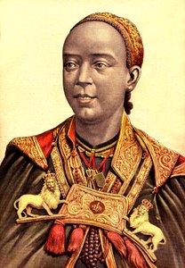 Taytu Betul, Empress Consort of Menelik II of Ethiopia by Henri Meyer