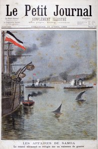 The German Consul Seeks Refuge on a German War Ship, 1899 by Henri Meyer