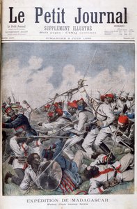 The capture of a Hova camp, Madagascar