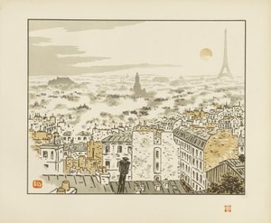From the Rue de Abbesses [The Thirty-Six Views of the Eiffel Tower] by Henri Rivière