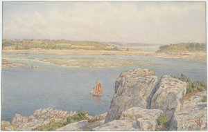 Mouth of the Trieux at the Île à Bois. Loguivy by Henri Rivière