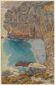 Cliffs of Port Haor. Morgat by Henri Rivière