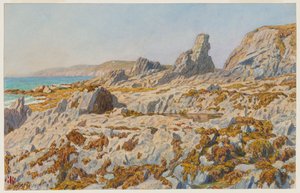 Pors Léonnec Beach at Low Tide. Morgat by Henri Rivière
