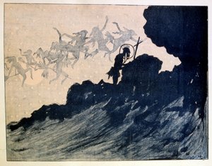 The Temptation of St Anthony, 1887, by Henri Rivière by Henri Rivière