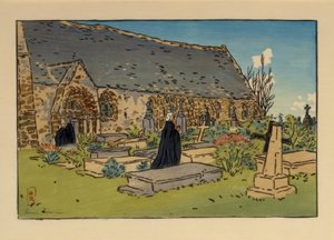 Cemetery and Church of Perros-Guirec by Henri Rivière