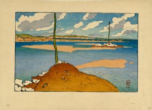 The Cheruette Beacon at Low Tide (Saint-Briac)