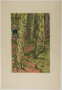Washing Place under Trees at Loguivy by Henri Rivière