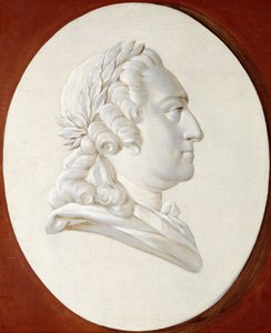 Portrait of King Louis XV, Bust-Length, in a Painted Oval, a Trompe l