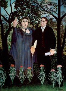 The Poet and his Muse. Portrait of Guillaume Apollinaire and Marie Laurencin by Henri Rousseau