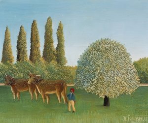 Meadow. 1910 by Henri Rousseau
