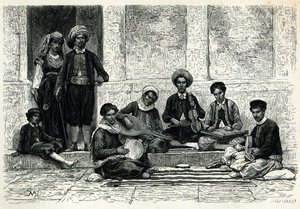 A Jewish Concert: Tlemcen by Henri Theophile Hildibrand