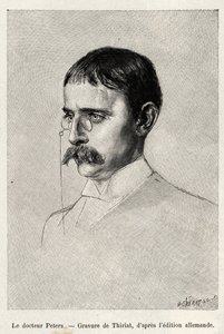 Portrait of Dr. Carl Peters (1856-1918), German explorer