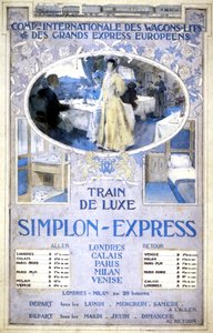 Simplon Express Luxury Train by Henri Toussaint
