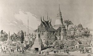The Cambodian Palace at the Trocadero, the Universal Exhibition of 1900 by Henri Toussaint