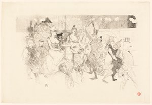 A Gala Evening at the Moulin Rouge by Henri de Toulouse-Lautrec
