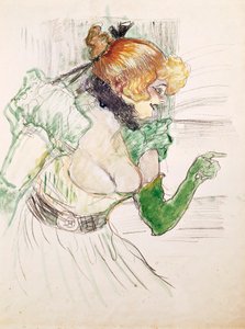 Artist with Green Gloves - Singer Dolly from Star at Le Havre
