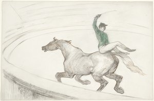 At the Circus: Jockey by Henri de Toulouse Lautrec