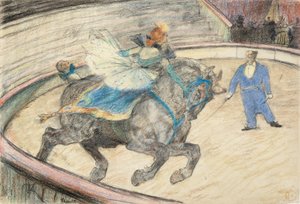 At the Circus: Work in the Ring by Henri de Toulouse-Lautrec