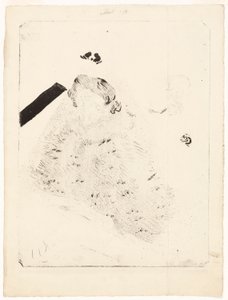 At the Concert by Henri de Toulouse-Lautrec