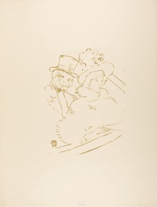 At the Concert by Henri de Toulouse-Lautrec