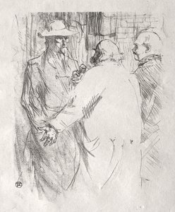 At the Foot of Sinai: Clemenceau at Busk by Henri de Toulouse-Lautrec