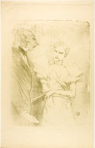 Brandès and Leloir, in Les Cabotins by Henri de Toulouse-Lautrec