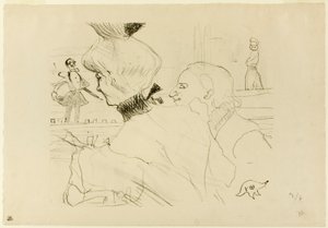 Couple at a Café-Concert by Henri de Toulouse-Lautrec