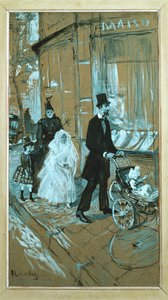 First Communion Day by Henri de Toulouse-Lautrec