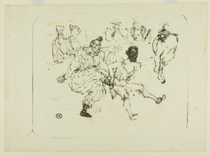 Footit and Chocolat by Henri de Toulouse-Lautrec