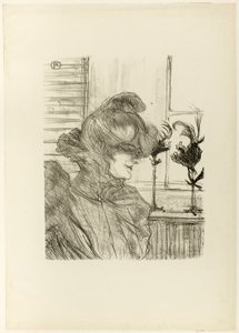 Le Margoin (Mademoiselle Louise Blouet) by Henri de Toulouse-Lautrec
