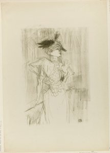 Mademoiselle Marcelle Lender, Standing by Henri de Toulouse-Lautrec