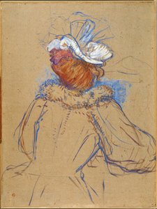 Red-haired Woman Seen from Behind by Henri de Toulouse-Lautrec