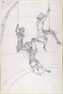 The Flying Trapeze by Henri de Toulouse Lautrec