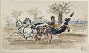 The Promenade des Anglais in Nice by Henri de Toulouse Lautrec