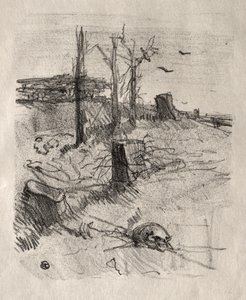 A Cemetery in Galicia by Henri de Toulouse-Lautrec