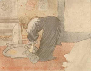 Woman at the Tub by Henri de Toulouse-Lautrec
