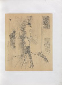 Yvette Guilbert-English Series: On the Stage by Henri de Toulouse-Lautrec