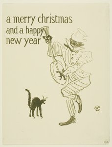 A Merry Christmas by Henri de Toulouse Lautrec
