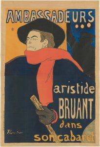 Ambassadeurs: Aristide Bruant by Henri de Toulouse Lautrec