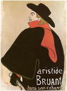 Aristide Bruant in His Cabaret, Poster