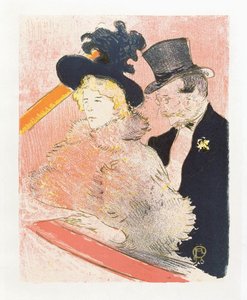 At Les Decadents. Poster by Toulouse-Lautrec