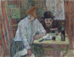 At the Café La Mie by Henri de Toulouse Lautrec