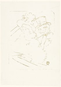 At the Concert by Henri de Toulouse Lautrec