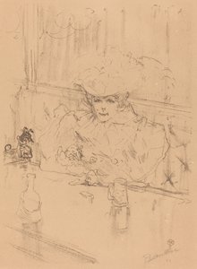 At the Hanneton by Henri de Toulouse Lautrec