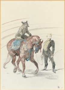 At the Circus: Bear Work on the Panel by Henri de Toulouse Lautrec