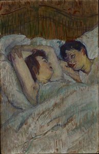 In Bed by Henri de Toulouse Lautrec