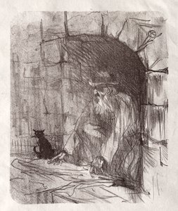 At the Foot of Sinai: A Back Room in Krakow, 1898 by Henri de Toulouse Lautrec