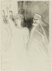 Bartet and Mounet-Sully, in Antigone