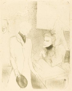 Brandes and Le Bargy in Cabotins, 1894 by Henri de Toulouse Lautrec